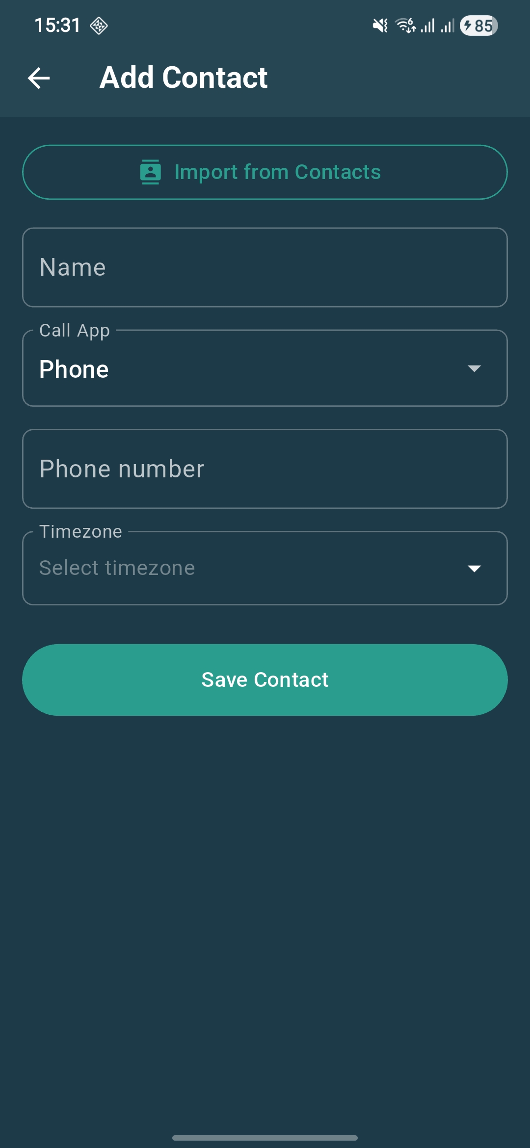 Add a new contact